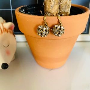 Dangle Earrings | Faux Gold and Diamond